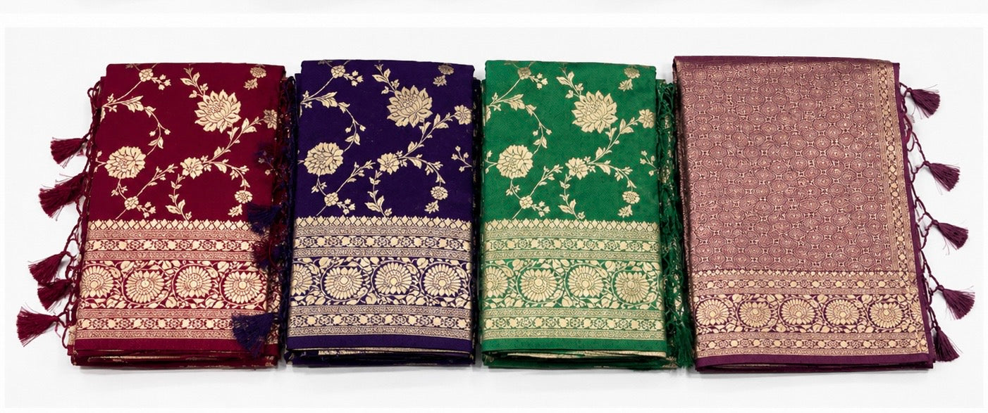 BANARSI PREMIUM GEORGETT RICH PALLU