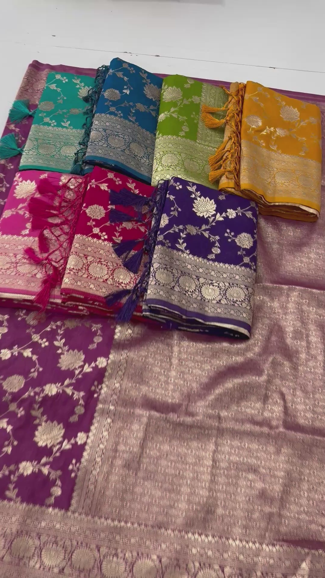 BANARSI PREMIUM GEORGETT RICH PALLU